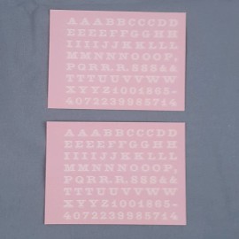 Champ Decals L-90 Gold Rush Font White 3/16" Letters Numbers HO N O Scale