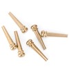 Swhmc Pack of 6 Brass Guitar Bridge Gold Endpin 6
