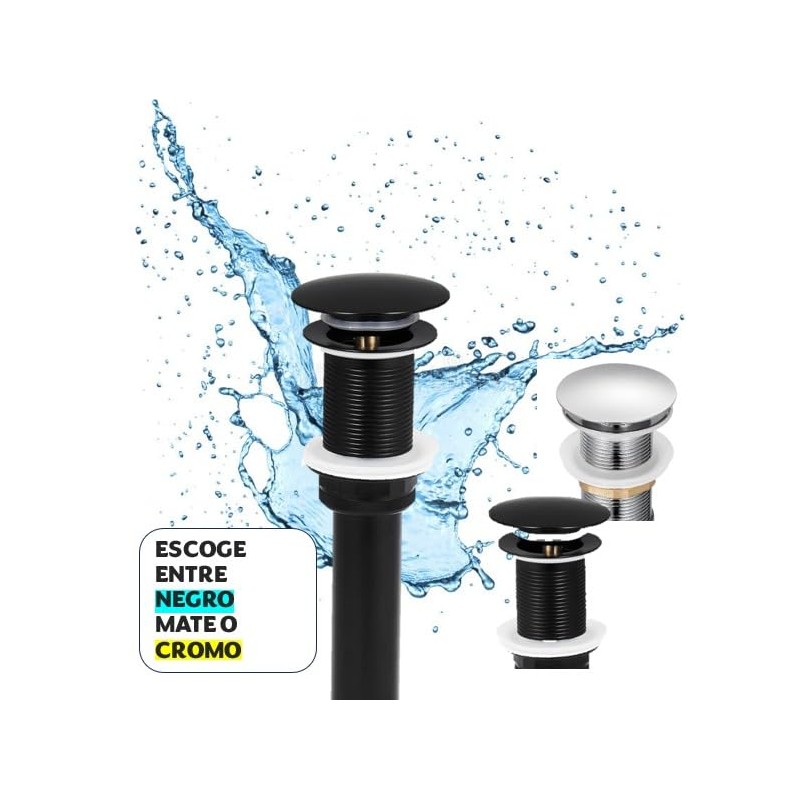 Genérico SOFO contra DE Lavabo Cromo Negro DE Push Y