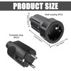 3 Pairs Schuko Plug Coupling: 250V 16A IP44 Protective Contact