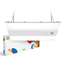 ASD LED Linear High Bay Light Fixture, Commercial Shop Lighting | 3CCT, Dimmable, Power Adjustable, DLC Premium, UL Listed | 160W 25000LM 3500-5000K 100-277V | Warehouse, Garage, Workshop Lamp | White
