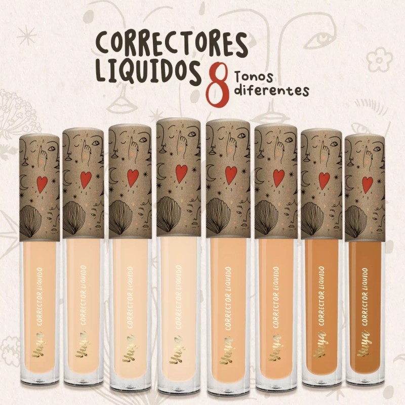 Republic Cosmetics Yuya Correctores Líquidos - 8 Tonos Diferentes Tono