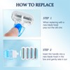 12 PCS Replacement Razor Blades, With 1 Handle, Compatible With