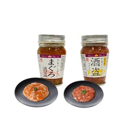 Shino Foods Tuna Shutou + Katsuo Shutou 80g Each Eat Comparison Gift Set (Original Storage Bag)