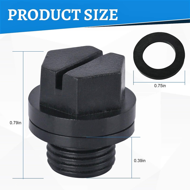 EINDER SPX1700FG Drain Plug Pool Filter for Compatible with Hayward