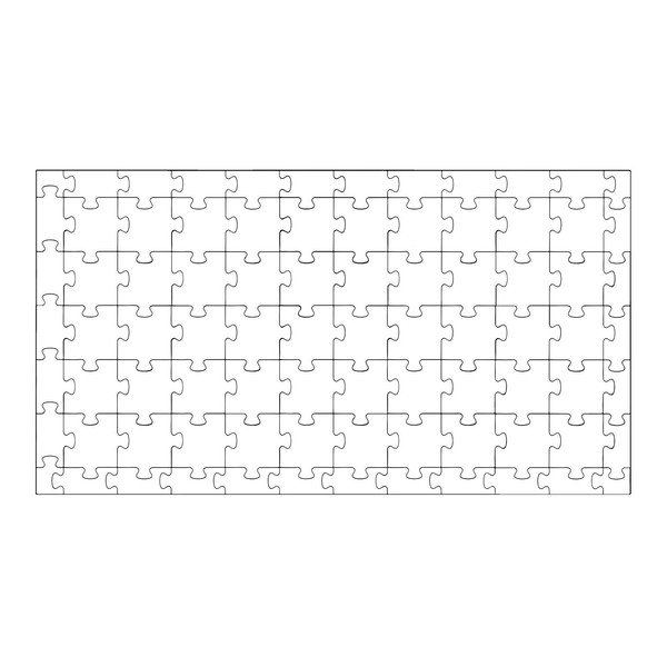 Hygloss Products Blank Community Puzzle - Create-A-Size - Fun Group Activity - Great for Parties, Weddings, Classroom, Office & More - Approx. 24” x 44” - 50 Center Pieces - 50 Guests