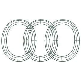 3pcs Easter Wreath Garland Accessories Wreath Supplies Egg Shaped Wreath Rack Metal Flower Wreath Frame Floral Wreath Frame Wedding Wreath Rings Metal Floral Frame Iron Wreath Rack