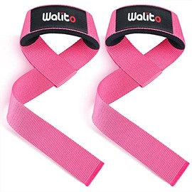 WALITO Weight Lifting Straps, 24" Wrist Deadlift Straps with Neoprene Padding for Men and Women, Wrist Lifting Straps for Weightlifting, Powerlifting, Strength Training (Pair)