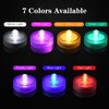 KOABY 12 Pack Submersible LED Lights, Waterproof Tea Lights Flameless