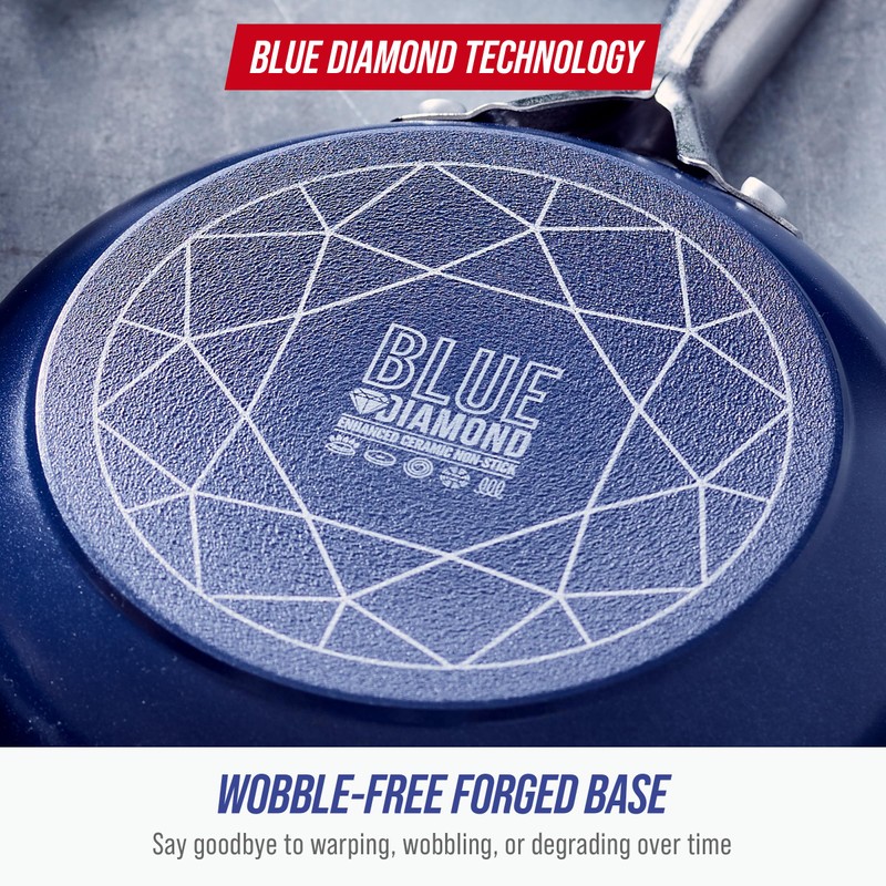 Blue Diamond 14" Nonstick Frying Pan, PFAS Free Ceramic Family