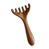 Healeved Wooden Scalp Massager Comb Natural Five-claw Acupoint Tool for