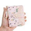 Belsmi Compact Small Leather Wallet, Dinosaur Print, For Women/Girls, Mini