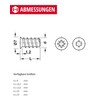 Gedotec 100 x Euro Screws 6.3 x 8 mm |