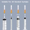 100 Pack 25 Gauge 1/2 inch Disposable Needles with Caps
