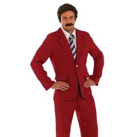 Fun Shack FN3572L Costume, Mens Movie Newsreader Suit, Large