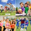 ONTYZZ Kids Knee Pads with Thicken Sponge Padding Breathable Stretchy
