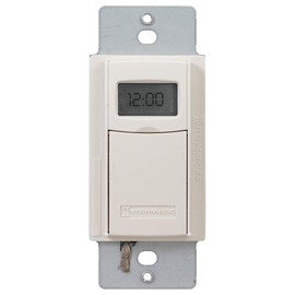 Intermatic EI600LAC 7-Day Astronomic Single-Pole/3-Way Time Switch, Light Almond