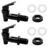 Litoexpe BPA-Free Replacement Cooler Faucet, 2 Pcs Reusable Plastic Spigot