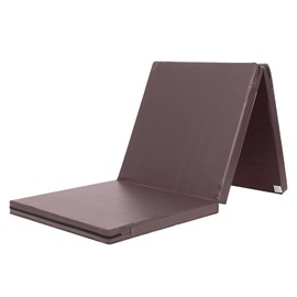 KaRaDaStyle Gymnastics Mat Folding Stretch Mats 71"x24"x2" Exercise Muscle Training Children Play Horizontal Bar Mat Yoga Sports Soundproof Home Use (Brown)
