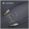 sonero® Premium 3,5mm Klinke Audiokabel, 2,00m, vergoldete Kontakte, schwarz