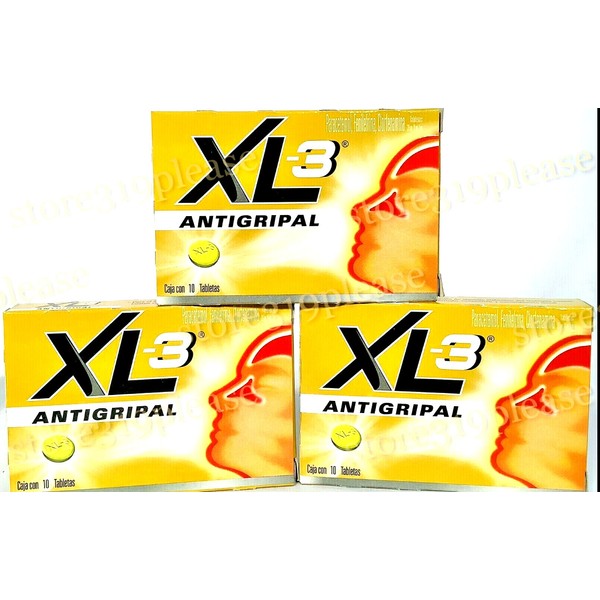 XL-3 Antigripal 10 Tabletas / Cold Tabs