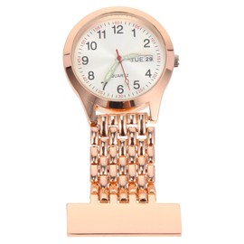 Hemobllo 1pc Watch Brooch Watch Clip Doctor Watch Pocket Watch Badge Reel Watch Stethoscope Badge Watch Clip on Watch Water Proof Women's Watch Zinc Iron Alloy Man