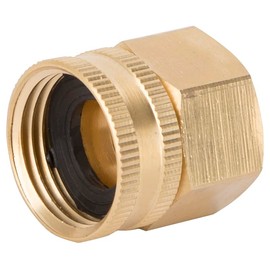 Rocky Mountain Goods Female to Female Swivel Hose Connector - 3/4” Female Hose to 3/4” Female Pipe - Heavy Duty Brass - Design Prevents Leaks - For Use With Pressure Washers or Garden Hoses