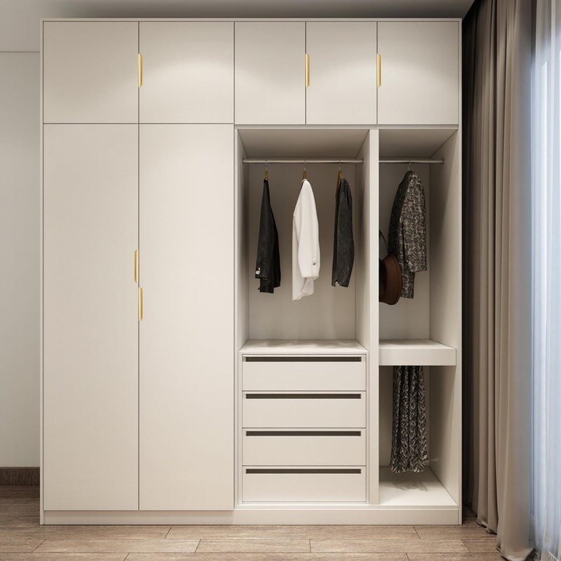 Vancoho 10 Pack Gold Finger Pulls for Cabinets, 6" Edge