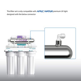 APEC Water Systems Filter-Set-ESPHUV-SSV2 High Capacity Replacement Filter Set for Essence Series ROES-PHUV75 Reverse Osmosis Water Filter System Stage 1-3, 5&7