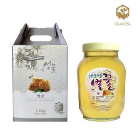 Withbee [위드비] 은풍골농원 소백산 사양벌꿀 2.4kg [With Bee] Eunpunggol Farm Sobaeksan Buckwheat Honey 2.4kg