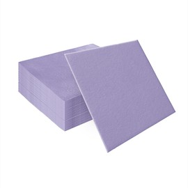 PAW - Airlaid Napkins - Fabric-Like (40 x 40 cm) I Pack of 50 I Ideal for Weddings, Christenings, Communion, Birthdays I High-Quality Table Decoration Fabric Napkins - Plain Purple I Monocolour Violet