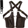 Bolso Bandolera Doble, con Correa Oculta Mosquetón y Correa Ajustable