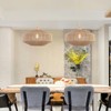 Coastal Large Woven Plug in Pendant Light with 14ft Handmade