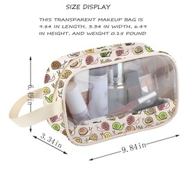 Kosmetiktasche für Schneckenliebhaber, lustiges Geschenk für Naturliebhaber, Geschenk für Schnecken, Reise-Kosmetiktasche
