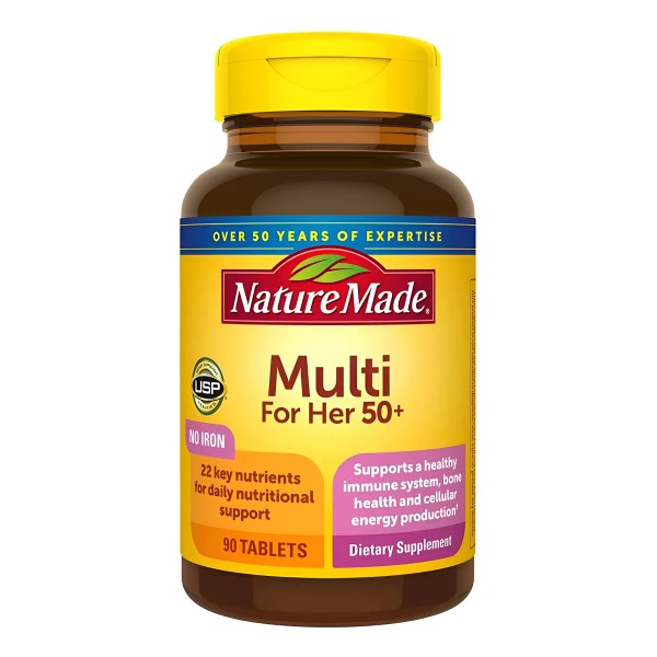 Nature Made Multi For Her 50 90 Tabletas Multivitaminico Na
