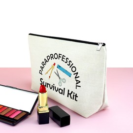 Paraprofessional Gifts Makeup Bag Paraeducator Gifts Paraprofessional Appreciation Gift Thank You Gifts for Teaching Assistant Para Teacher Gift Cosmetic Bag Retirement End of Year Graduation Gifts