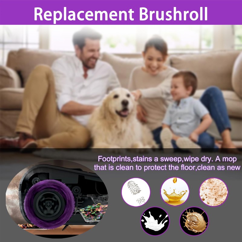 3-Pack Brush Roller for Shark 3-in-1 Steam Mop | Replacement