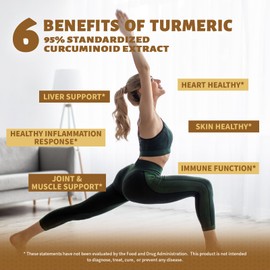 DR. Crown Turmeric Curcumin Supplement, 95% Standardized Curcuminoids