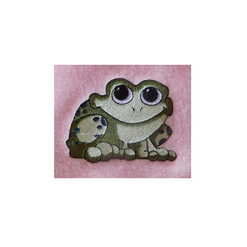 Cuddle Buddy Frog (403) - Embroidered Medium Weight Star Fleece