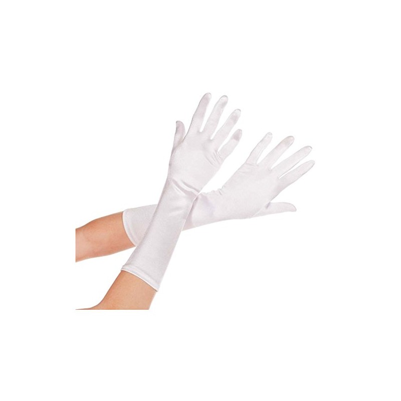 (myu-zikkuregguzu) Music Legs 426 Elbow Drop Simple Satin Gloves -