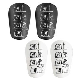 4Pcs Mini Shin Guard Soccer Miniature Shin Guard for Youth and Adults - Extra Small Protective Equipment shin Guards for Men, Women, Boys, and Girls