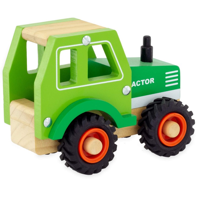 Ulysse Green Wooden Tractor