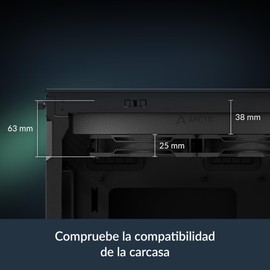 ARCTIC Liquid Freezer III Pro 360 A-RGB - AIO CPU Cooler, 3 x 120 mm Water Cooling, 38 mm Radiator, PWM Pump, VRM Fan, AMD AM5/AM4, Intel LGA1851/1700 Contact Frame - Black