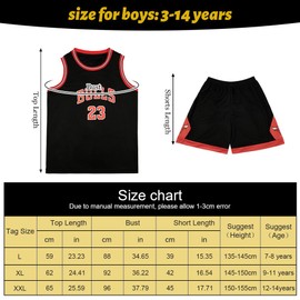 BSBUY Completo Basket Bambino, 2 Pezzi Senza Maniche Maglia Basket Bambino, Magliette e Pantaloncini da Basket, Completo Pallacanestro Ragazzo(Nero)