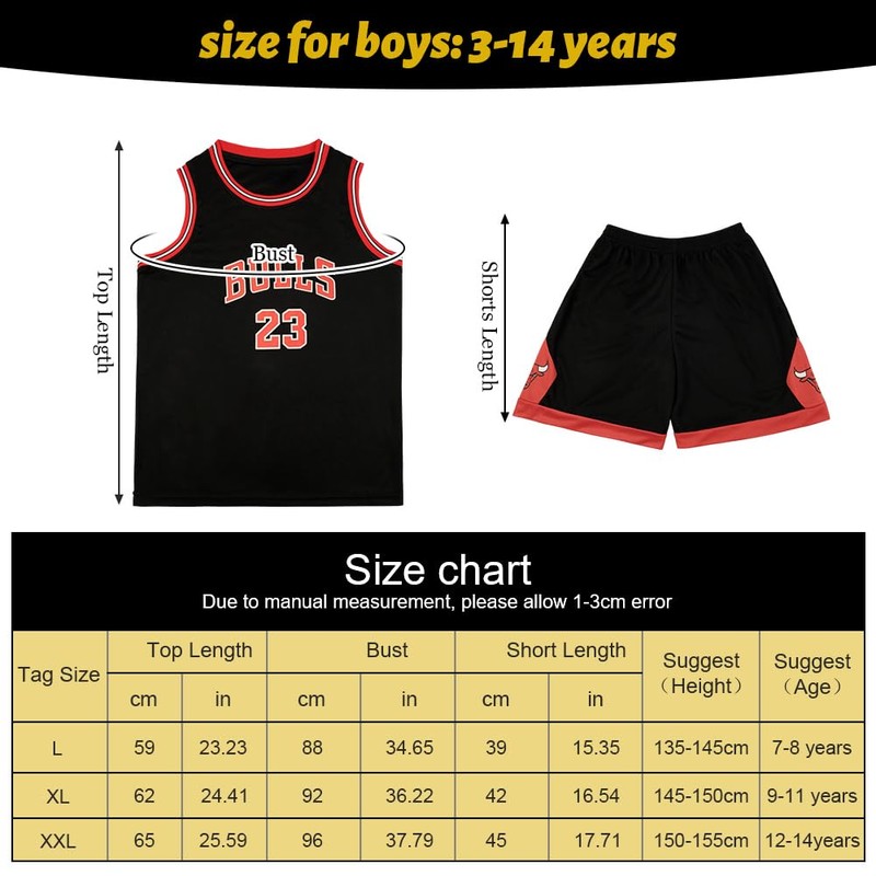 BSBUY Completo Basket Bambino, 2 Pezzi Senza Maniche Maglia Basket