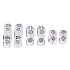 Kit de separadores de cables de bujía, divisor separador de cables de bujía de motor de 7 mm/8 mm para y (plata)
