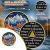YRCKUDZKG Autumn Mountain 1 Year Sobriety Coin - Serenity &