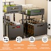 Dreamhigh Kitchen Cabinet Organiser, Extendable, Base Cabinet Organiser with Double