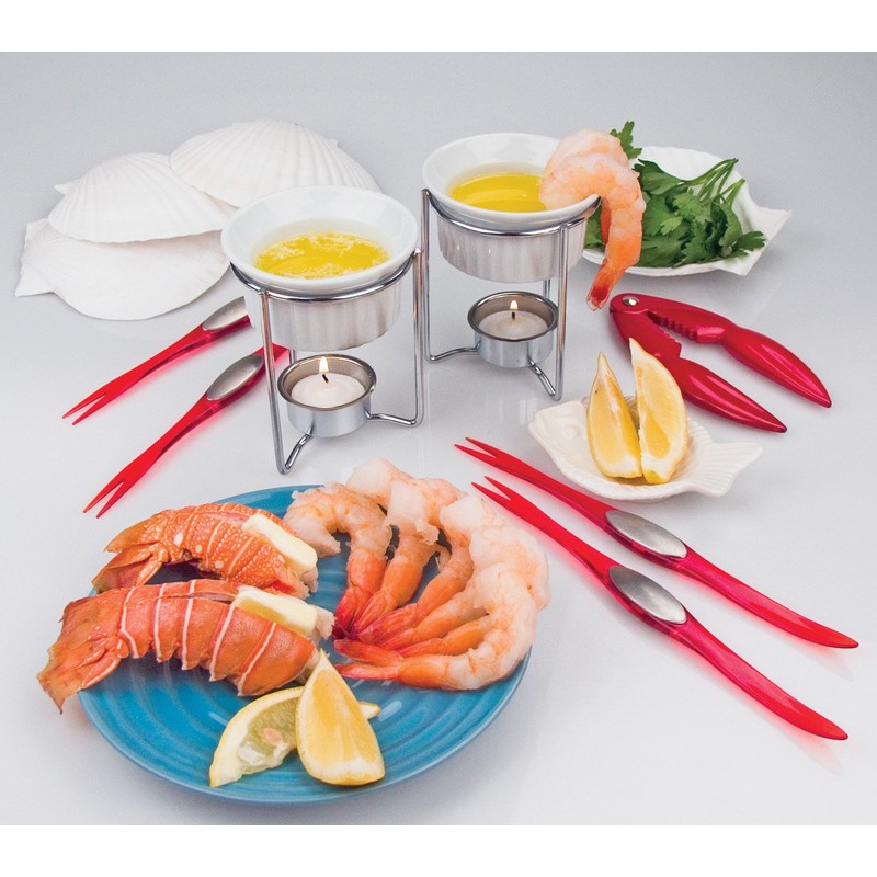 Nantucket Seafood Natural Baking Sea Shells, 5-Inch, Set of 4