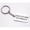 LParkin The Future is Female Stainless Steel Keyring Feminist Gift